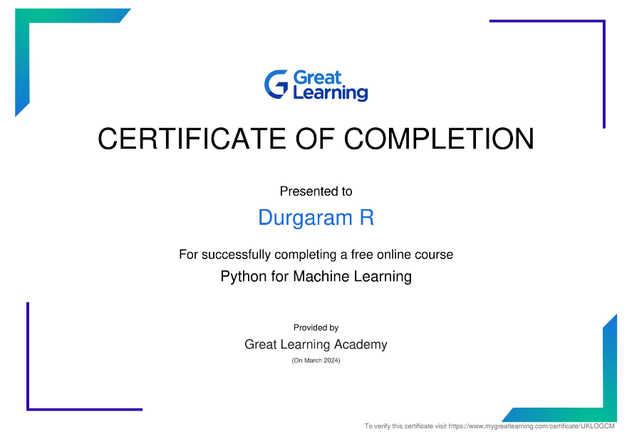 Python for ML